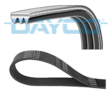 V formos rumbuoti diržai DAYCO 3PK860S
