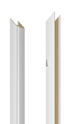 Durų stakta Domoletti, 209.5 cm x 18 cm x 1 cm, kairinė, balta