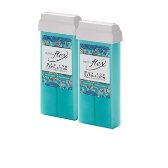 Depiliacinis vaškas Italwax Flex Aquamarine, 100ml x2