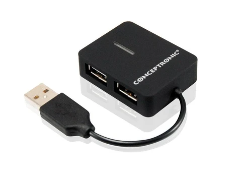 CONCEPTRONIC USB-Hub 4-Port 2.0 ->4x2.0 o.įkroviklis ws