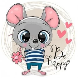 Deimantinis paveikslas Little Mouse WD2477