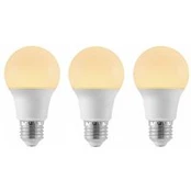 LED lempa E27 A60 4,9W 3000K opalinė, 3 vnt