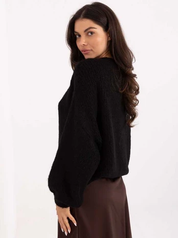 Italy Moda Sweter-MI-SW-1610.18-juoda
