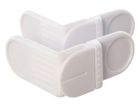 Stalčių apsauga Dreambaby Angle Lock, plastikas, balta, 2 vnt.