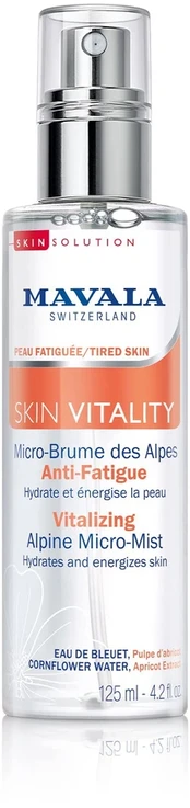 Mavala Vitality Vegan Vitalizing Mist Purškiklis Fresh For Face, 125 ml