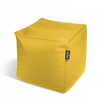 Pufas Qubo™ Cube, dirbtinė oda, geltonas