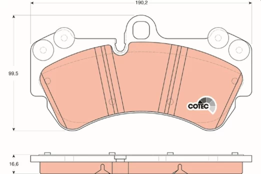 TRW GDB1547 Brake pad set
