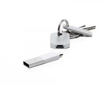 BlueLounge KII raktas microUSB įkroviklis baltas (KI-MC-WH)