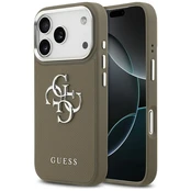 Guess Grained Big 4G Classic Logo - dėklas skirtas Apple iPhone 17 Pro ruda kaina