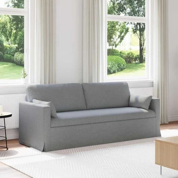Sofa Šviesiai pilka 198 x 78 x 80 cm Metalas