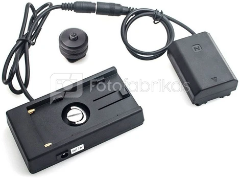 Caruba Sony NP FZ100 full decoding Dummy battery + F970 battery gusset (straight cable)