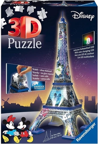 3D puzzle Disney Eiffel Tower with light - RAVENSBURGER 3D dėlionė