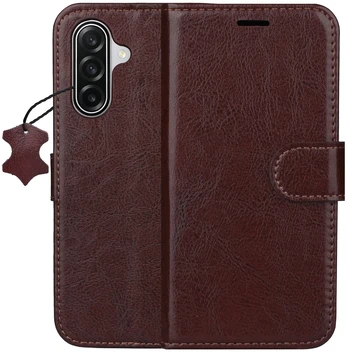 Odinis dėklas knygutė iPhone 16 - Ruda
