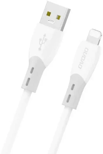 Dudao L25SL 30W USB-A - Lightning Cable with Soft Silicone Braid 1m - Baltas