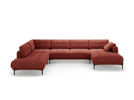 Panoramic Left Corner Sofa, "Lazio", 7 Seats, 368x240x86 Made in Europe