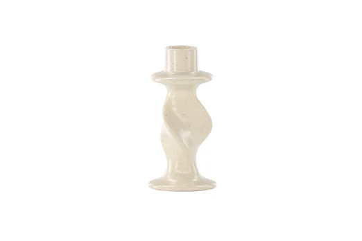Šlovės žvakidė, smėlio/juoda Dots - D2*W6*H12cm