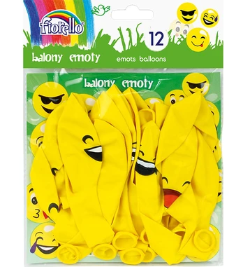 Balionai PARTY EMOTS, Fiorello, 12 vnt.