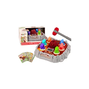 Lean Toys Arcade Game Wac A Mole Dinosaurs Volcano Smoke Effect Lights Sounds