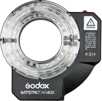 Apšvietimo įranga - Godox Witstro AR400 400Ws žiedinis blykstė su baterija