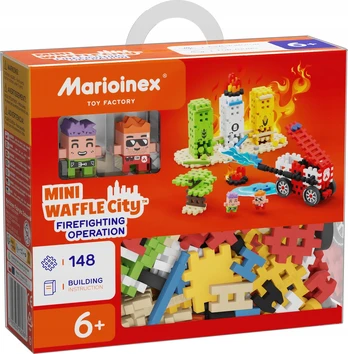 Marioinex *****Klocki wafle mini Akcja strażacka148el 06286