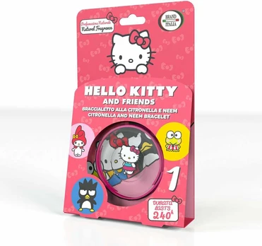 Idee Innovative Srl Apsauginė apyrankė nuo uodų Brand Italia, Hello Kitty & Friends, 1vnt