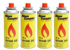 Alpen Butano dujos 400ml, 4 vnt.