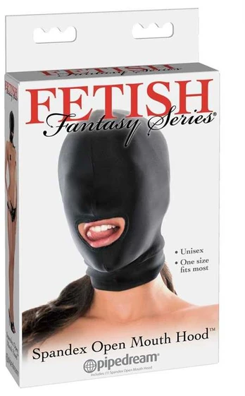 Fetish Fantasy Series FFS Spandex Open Mouth Hood