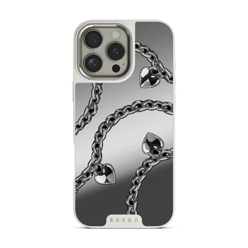 Cold Heart - iPhone 16 Pro Max Case, Elite Mirror Light (MagSafe) / Silver