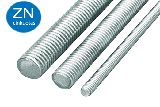 Sriegtas strypas XIDO, 6 x 1000 mm, DIN975, 4.8 klasė, Cinkuotas