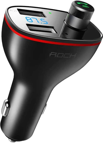 Rock Transmiter FM B300 MP3, Bluetooth - 2xUSB - juodos spalvos