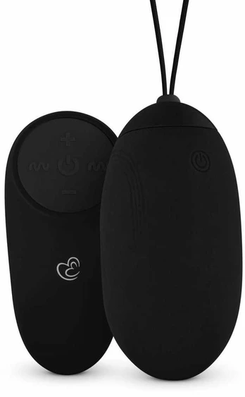 Easytoys XL Remote-Controlled Vibrating Silicone Egg Juodas