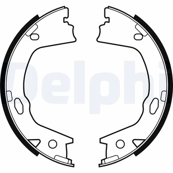 DELPHI LS2153 Brake shoe set