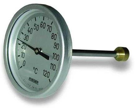 Rüeger Skivetermometer ø80mm 0-60gr