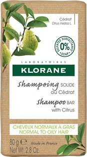 Kietas šampūnas Klorane Citrus, 80 g kaina
