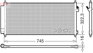 DENSO DCN40026 Air conditioning condenser kaina