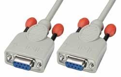 Lindy Nullmodem-Kabelis PC an PC SUB-D 9polig F/F 3m kaina