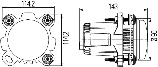 Priekinio žibinto įdėklas HELLA 1BL012 488-021