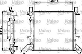 Variklio radiatorius VALEO VAL731605 kaina