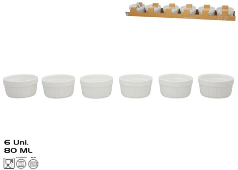 Kepimo formelės x6 80 ml 7x7x4 cm baltos, KITCHEN&GO