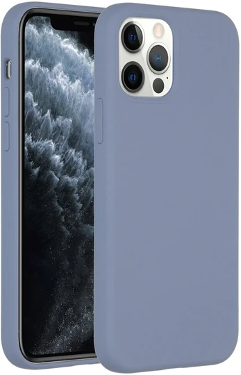 Accezz skysto silikono dėklas, skirtas iPhone 12 (Pro) – levandų pilka