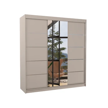 Sliding wardrobe with mirror BERGEN 200