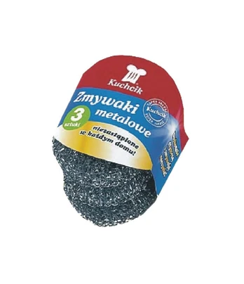 Metalinis puodų šveitiklis KUCHCIK, 3 vnt./pak.