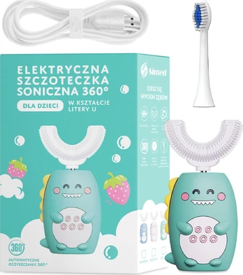 Simed U formos S838 žalias dantų šepetėlis