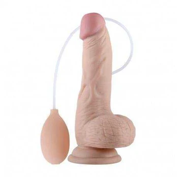 LoveToy 8"" Soft Ejaculation Cock With Ball