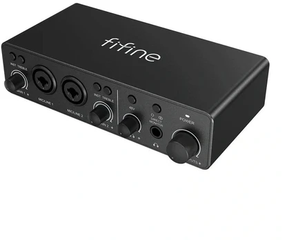 Stiprintuvas słuchawkowy Fifine Interfejs audio (juoda) (Ampli3)