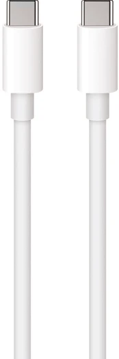 Kabelis Maxlife MXUC-05, 2 x USB-C, 1 m, balta, 60 W