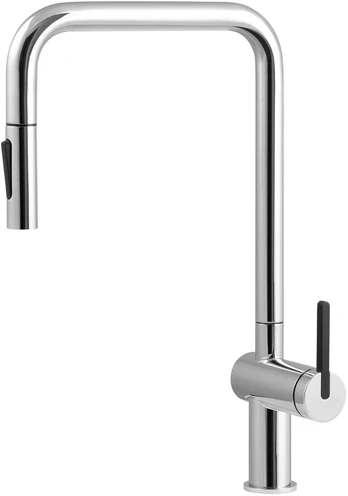 Kitchen faucet with pull-out spout