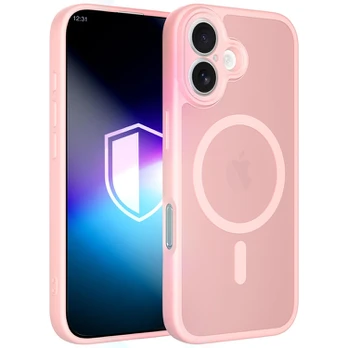 Dėklas 3MK Misty MagCase do Apple iPhone 16 rožinis