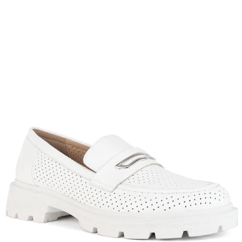 Loaferiai moterims, Balta, Loafers