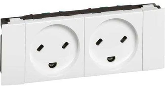 Legrand stikkontakt EDB Dansk standard 2P+J DOBB